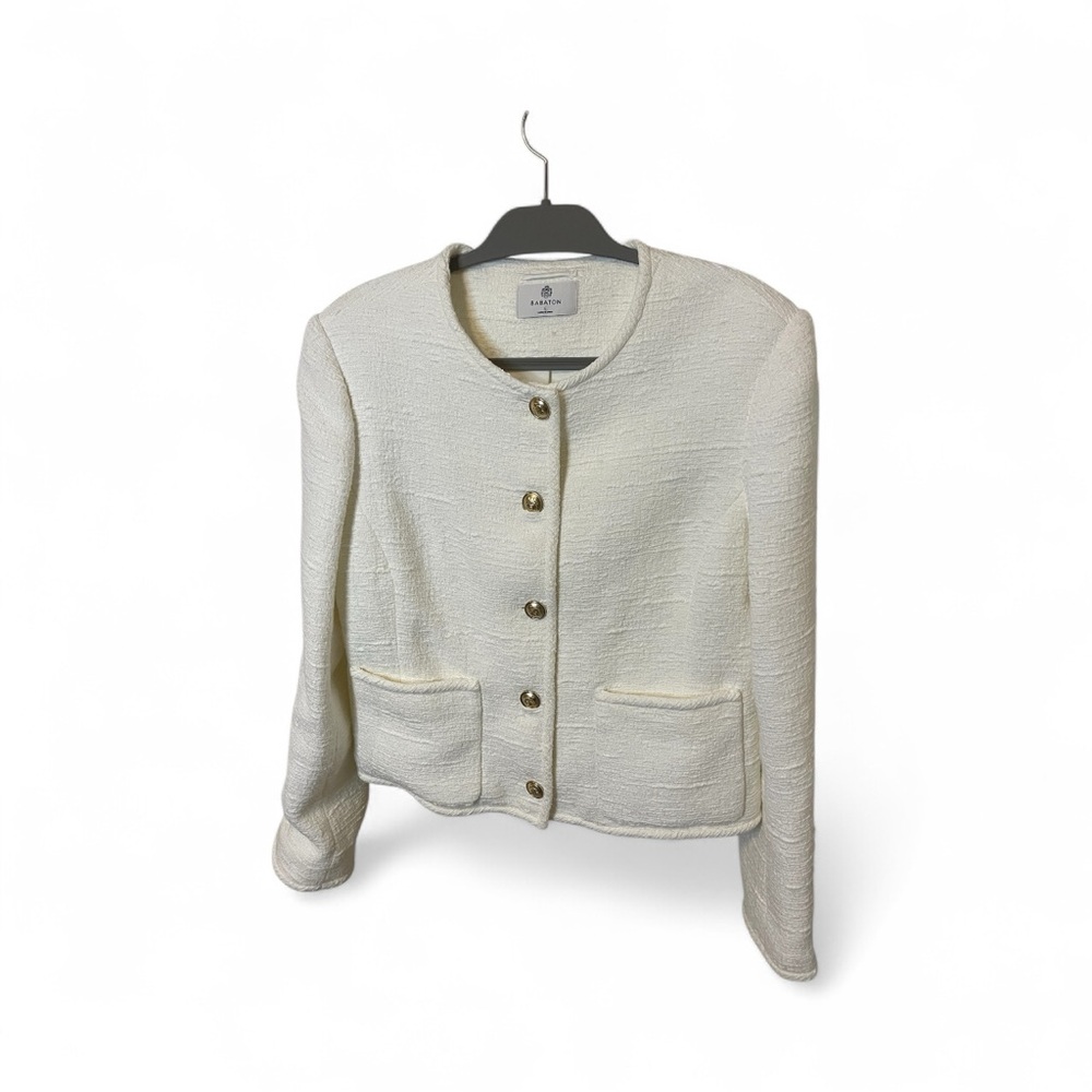 Babaton White Textured Blazer - Picture 6 of 13